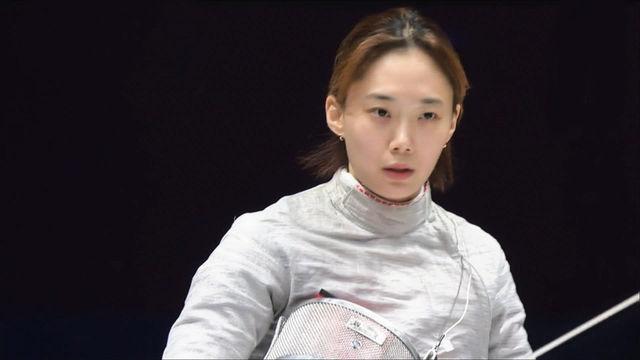 순식간에 8-2, 1라운드를 지배하는 윤지수 [여자 사브르 결승]