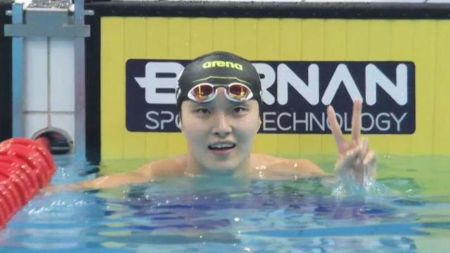 엄청난 추격전 끝 은메달! 자신의 기록 새로 쓰는 김우민 [남자 자유형 1500m 결승]