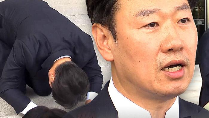 울먹이며 "처절히 사죄"…반성문 읽고 절한 국힘 대변인