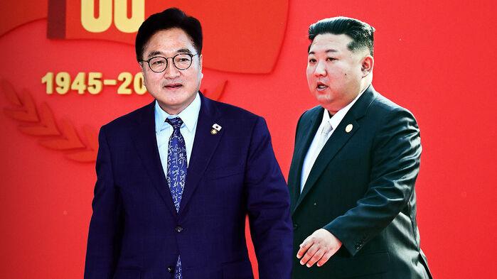 [단독] 우원식, 김정은과 악수…'이 대통령 메시지' 전달 됐나