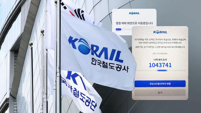 추석 연휴 기차표 첫날 126만 석 판매…한때 '먹통'