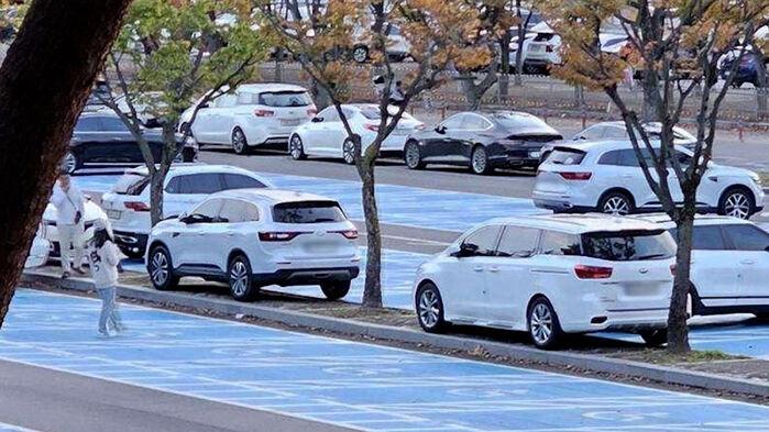 "이게 무슨" 분노 폭발…차 줄줄이 주차된 곳 보니