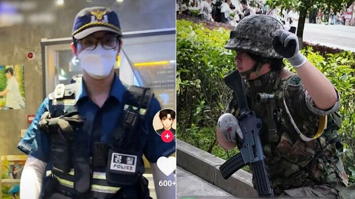 한국 군복 입은 사진 올리고 '낄낄'…중국에서 무슨 일이