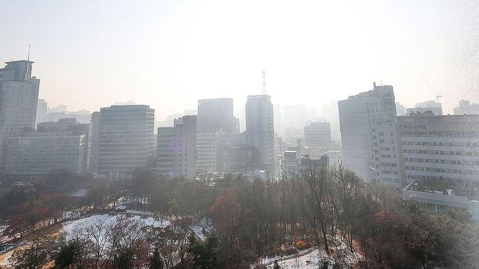 기온 오르자 불청객 불쑥…켜켜이 쌓여 '콜록'