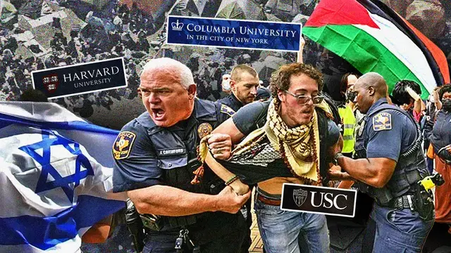"학생들 체포해 달라"는 대학들…미국 캠퍼스 시위 확산의 이면은?